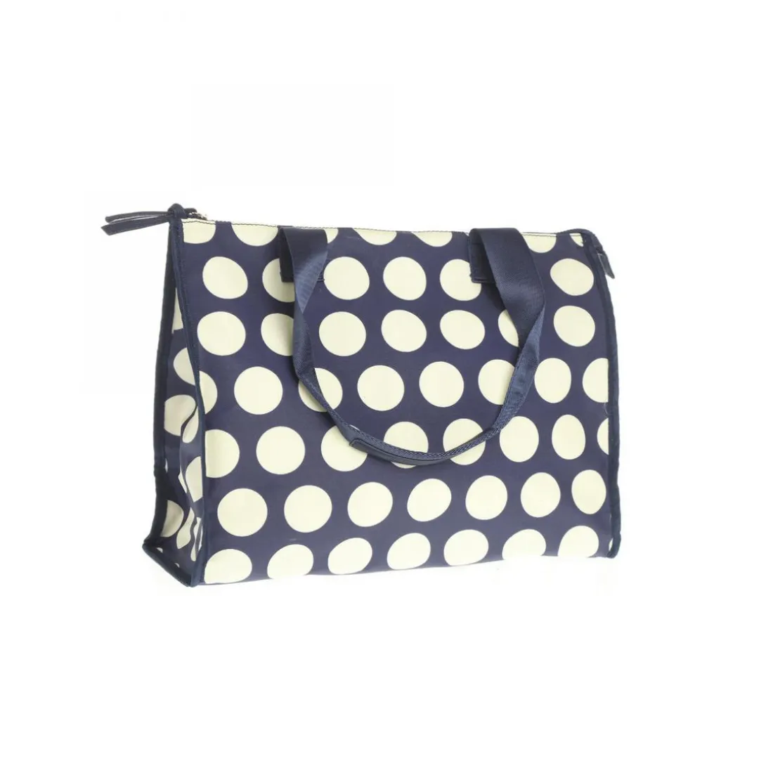 Sac à main carré à pois avec anses femme - Bleu