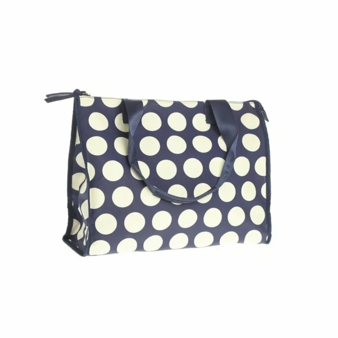 Sac à main carré à pois avec anses femme - Bleu