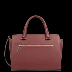 Sac à main Zippé M Sierra bordeaux en cuir