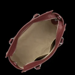 Sac à main Zippé M Sierra bordeaux en cuir