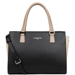 Sac à main Zippée M Smooth noir en cuir