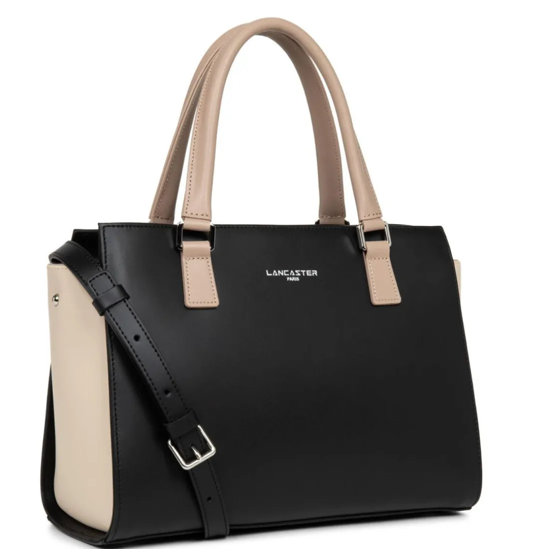Sac à main Zippée M Smooth noir en cuir