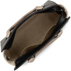 Sac à main Zippée M Smooth noir en cuir