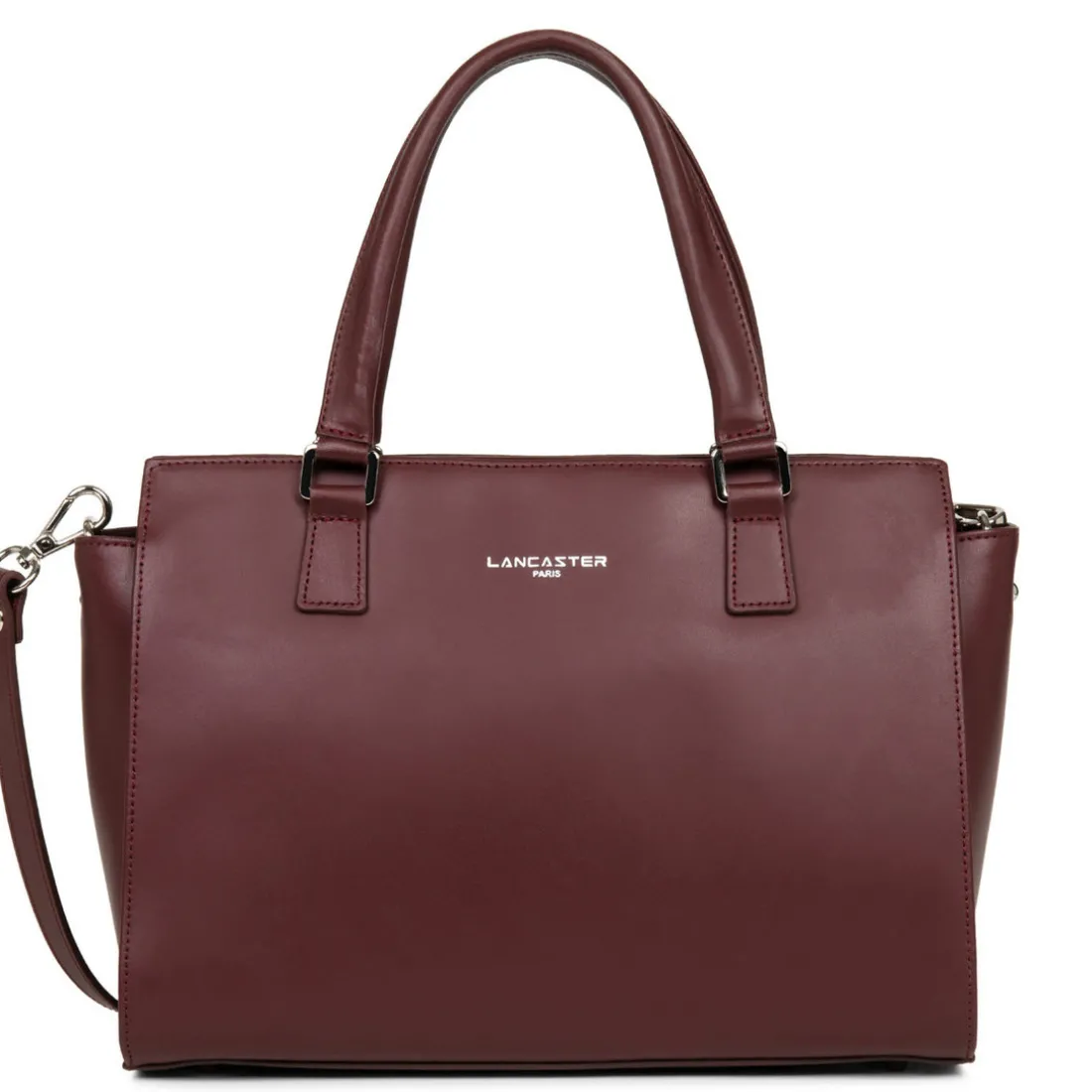 Sac à main Zippée M Smooth bordeaux en cuir