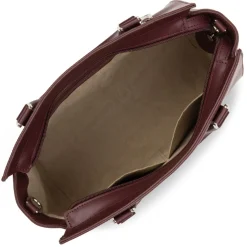 Sac à main Zippée M Smooth bordeaux en cuir