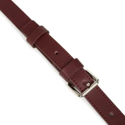 Sac à main Zippée M Smooth bordeaux en cuir