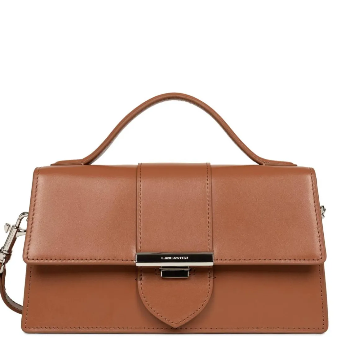 Sac baguette Paris Ily en cuir camel