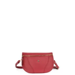 Sac banane ANDREA Rouge foncé en cuir Lara