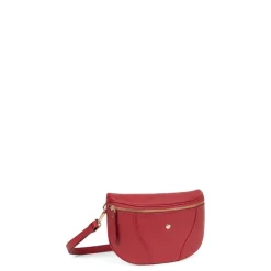Sac banane ANDREA Rouge foncé en cuir Lara