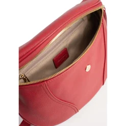 Sac banane ANDREA Rouge foncé en cuir Lara