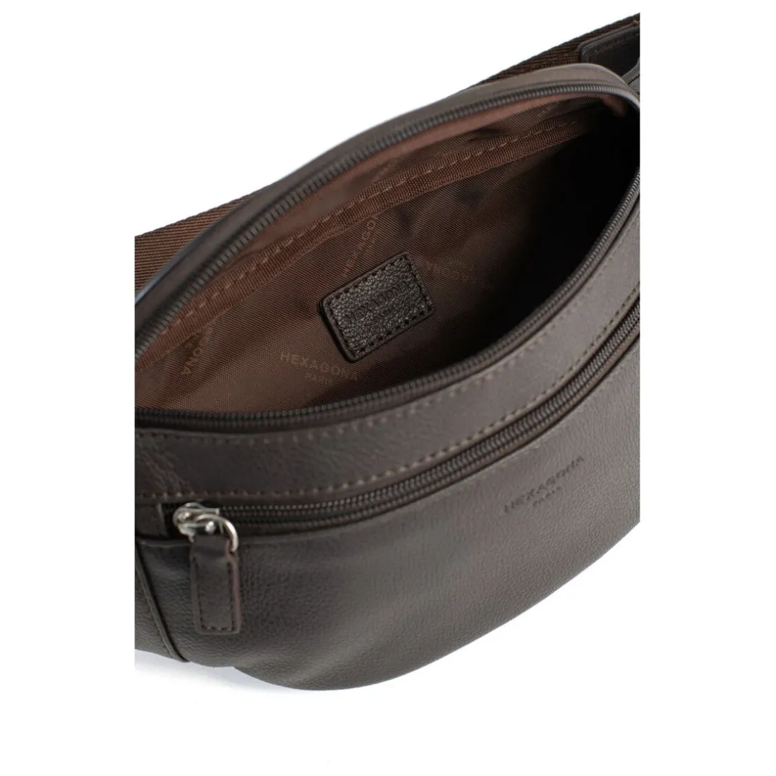Sac banane Cuir CONFORT Marron foncé
