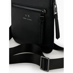Sac bandoulière plate noir