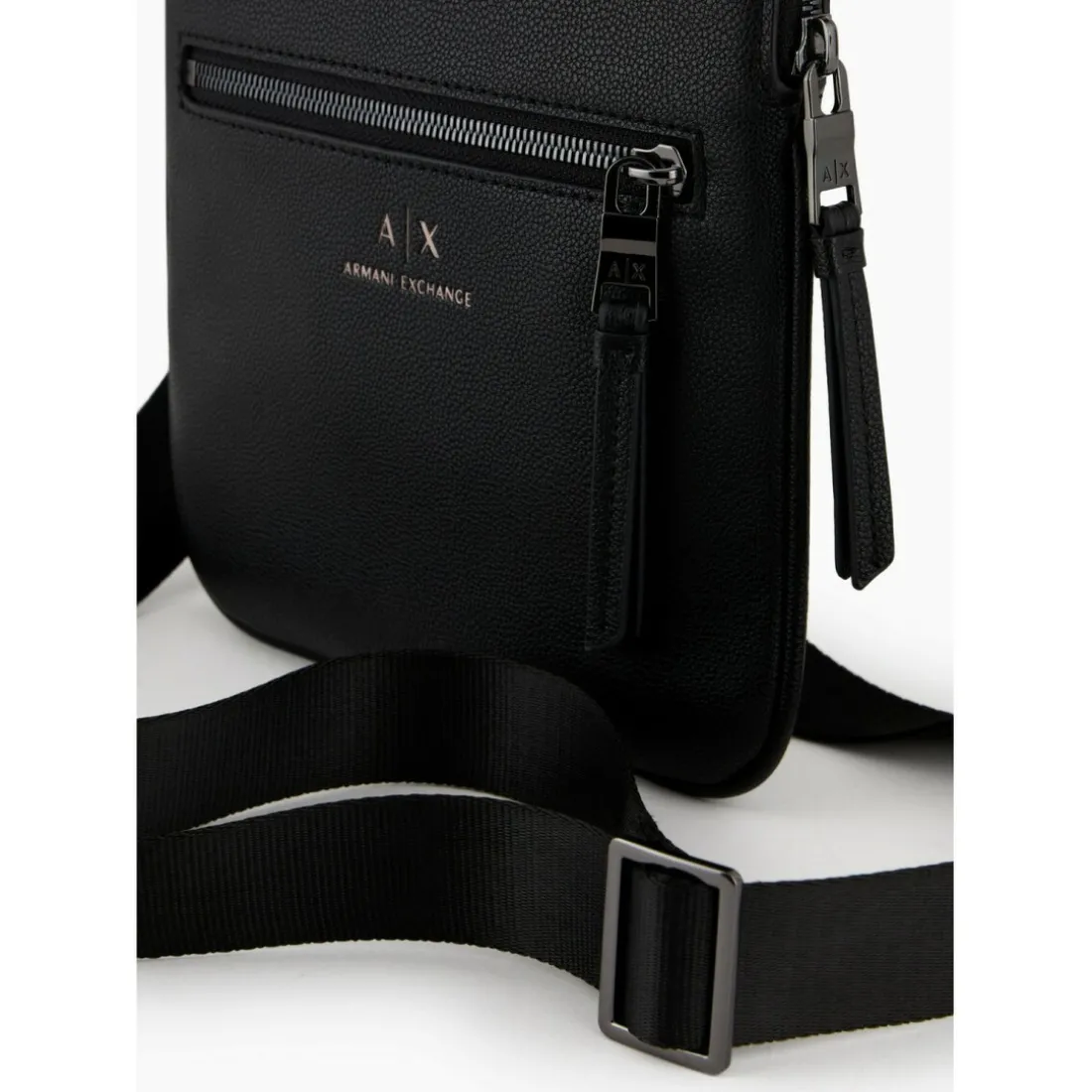 Sac bandoulière plate noir