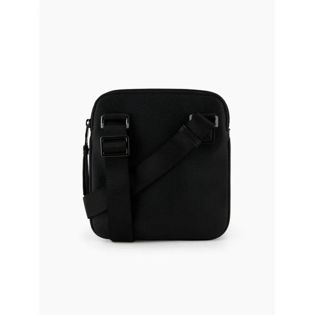 Sac bandoulière plate noir