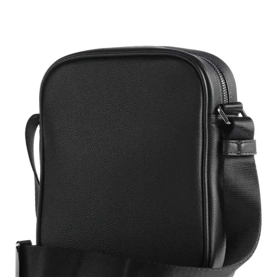Sac bandoulière synthétique noir