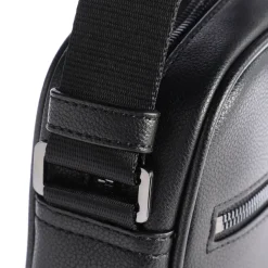 Sac bandoulière synthétique noir