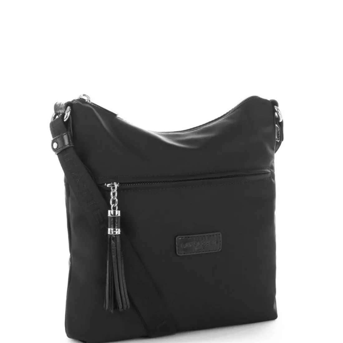 Sac besace collection Basic en tissu noir