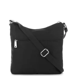 Sac besace collection Basic en tissu noir