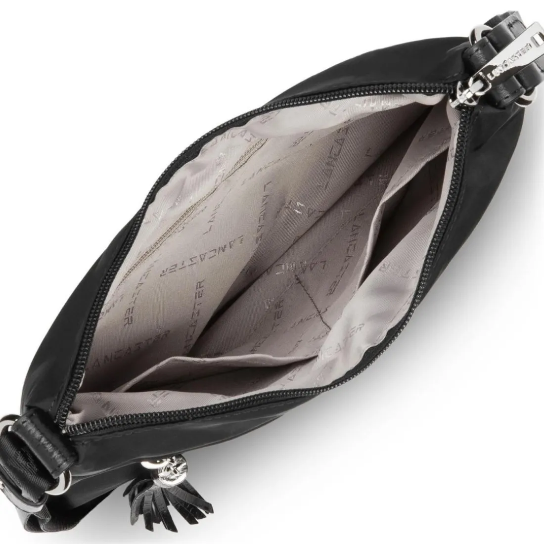 Sac besace collection Basic en tissu noir
