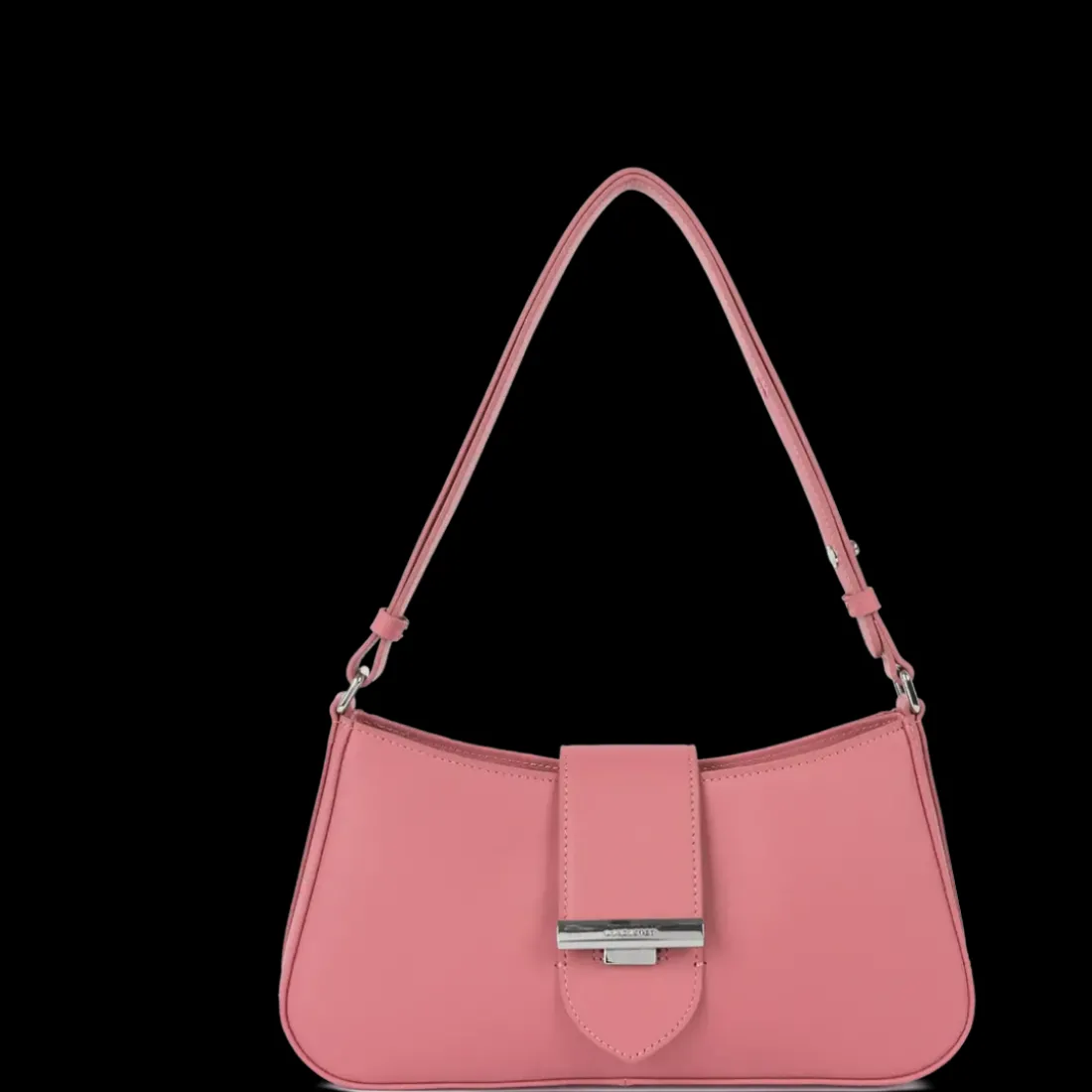 Sac besace Zippé M Paris Ily rose en cuir