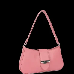 Sac besace Zippé M Paris Ily rose en cuir