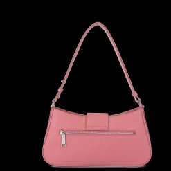 Sac besace Zippé M Paris Ily rose en cuir