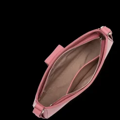 Sac besace Zippé M Paris Ily rose en cuir
