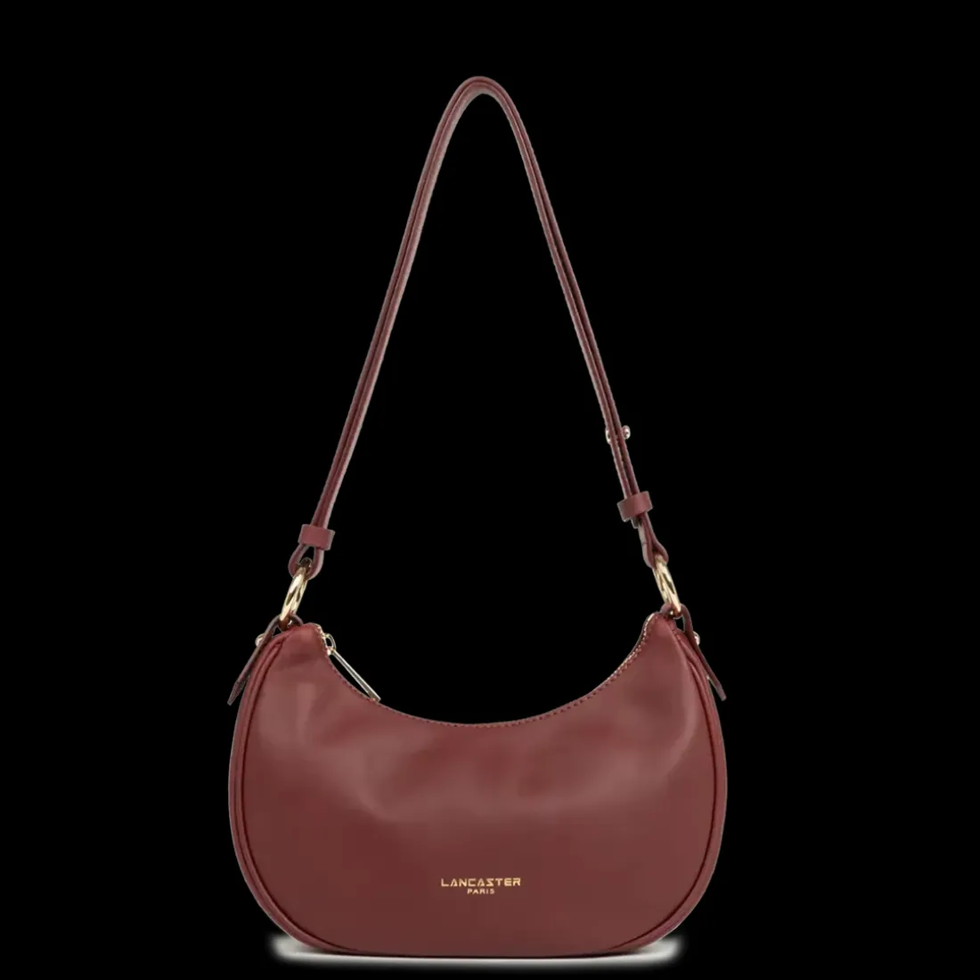 Sac besace Zippé S Donna Aria rouge en cuir