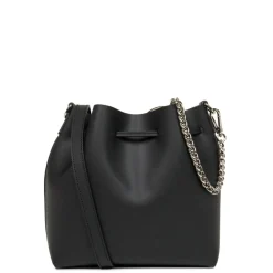 Sac Bourse à Lacets Coulissants Noir Taille S PUR & ELEMENT CITY - Lancaster en cuir