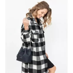 Sac Bourse à Lacets Coulissants Noir Taille S PUR & ELEMENT CITY - Lancaster en cuir