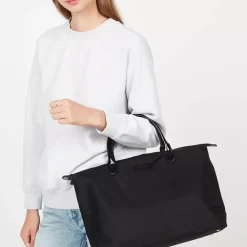 Sac cabas collection Basic noir en tissu