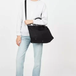 Sac cabas collection Basic noir en tissu