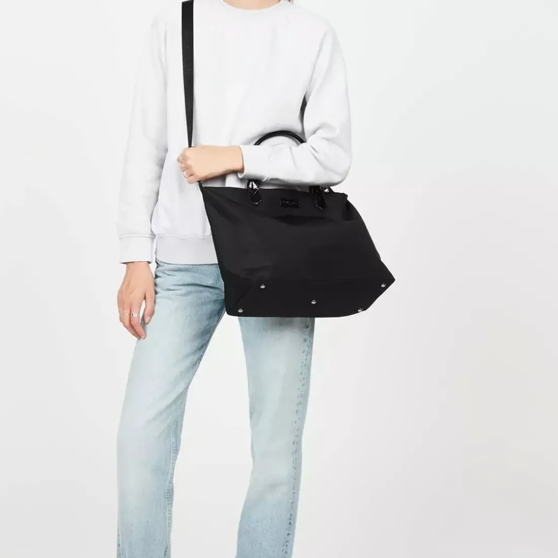 Sac cabas collection Basic noir en tissu