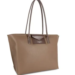 Sac cabas épaule Zippée L Maya taupe