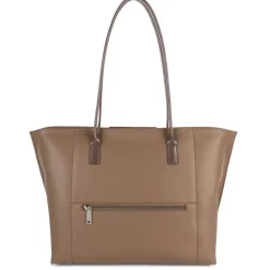 Sac cabas épaule Zippée L Maya taupe