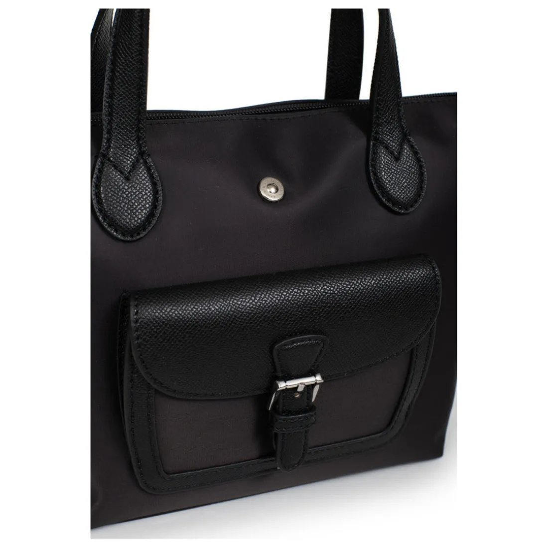 Sac cabas porté main - Petit KIANA Noir Nell