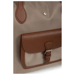 Sac cabas porté main A4 - Grand KIANA Taupe/Marron Ava