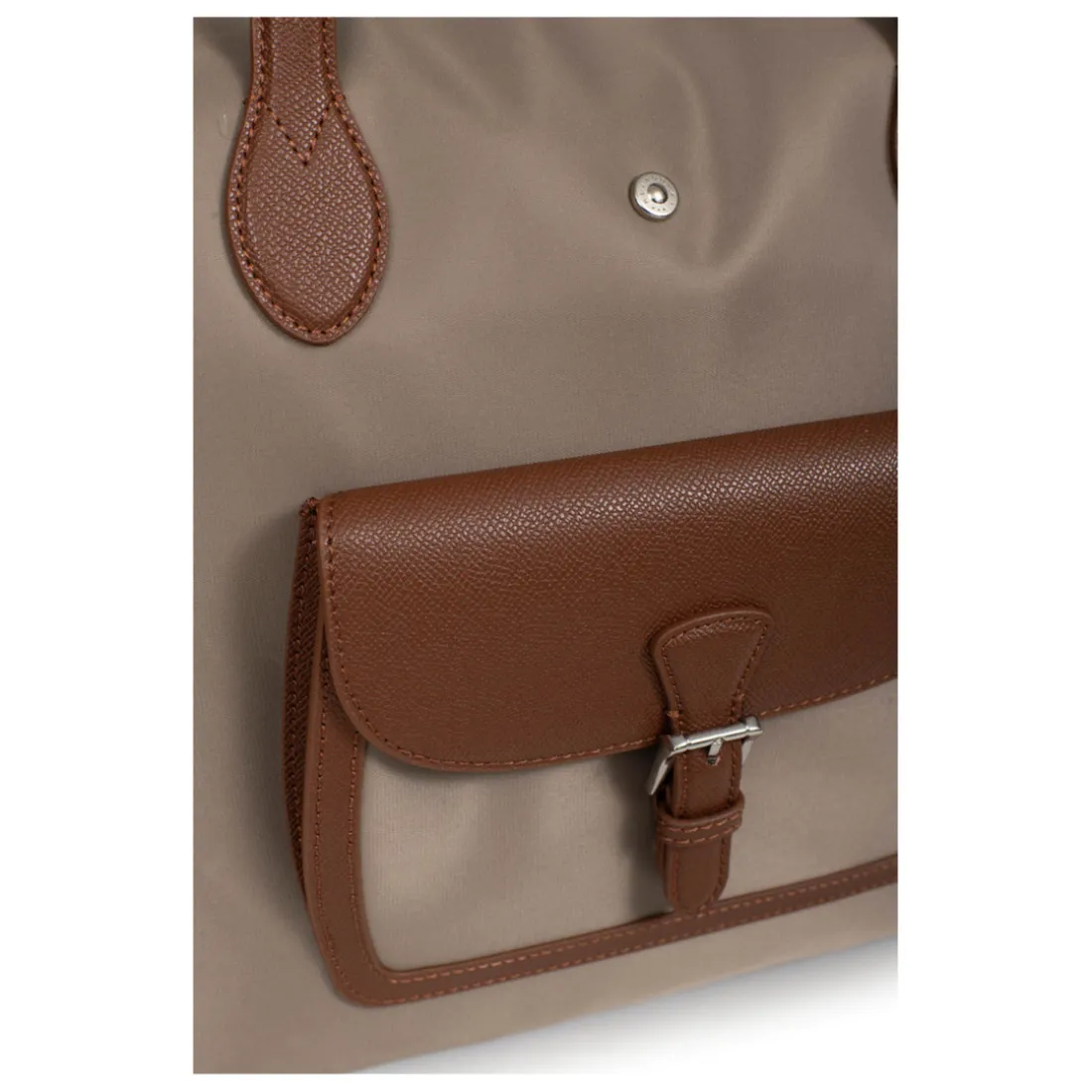 Sac cabas porté main A4 - Grand KIANA Taupe/Marron Ava
