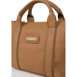 Sac cabas porté main TARA Tan Tess marron