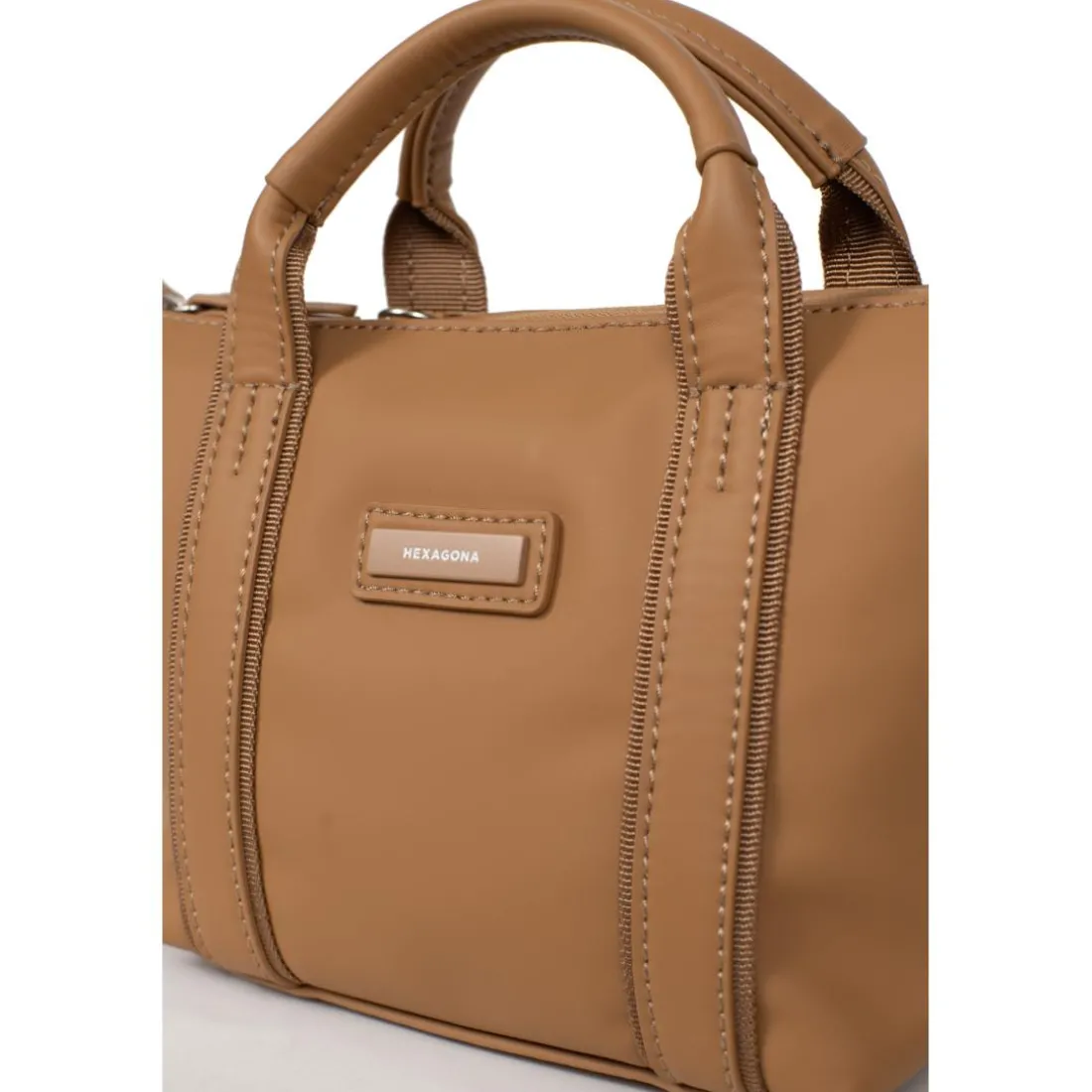 Sac cabas porté main TARA Tan Tess marron