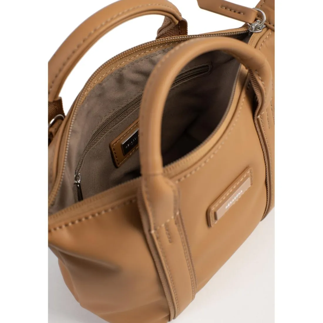 Sac cabas porté main TARA Tan Tess marron