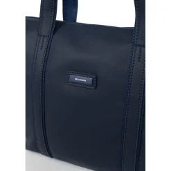 Sac cabas porté main TARA Bleu nuit Léa Wren