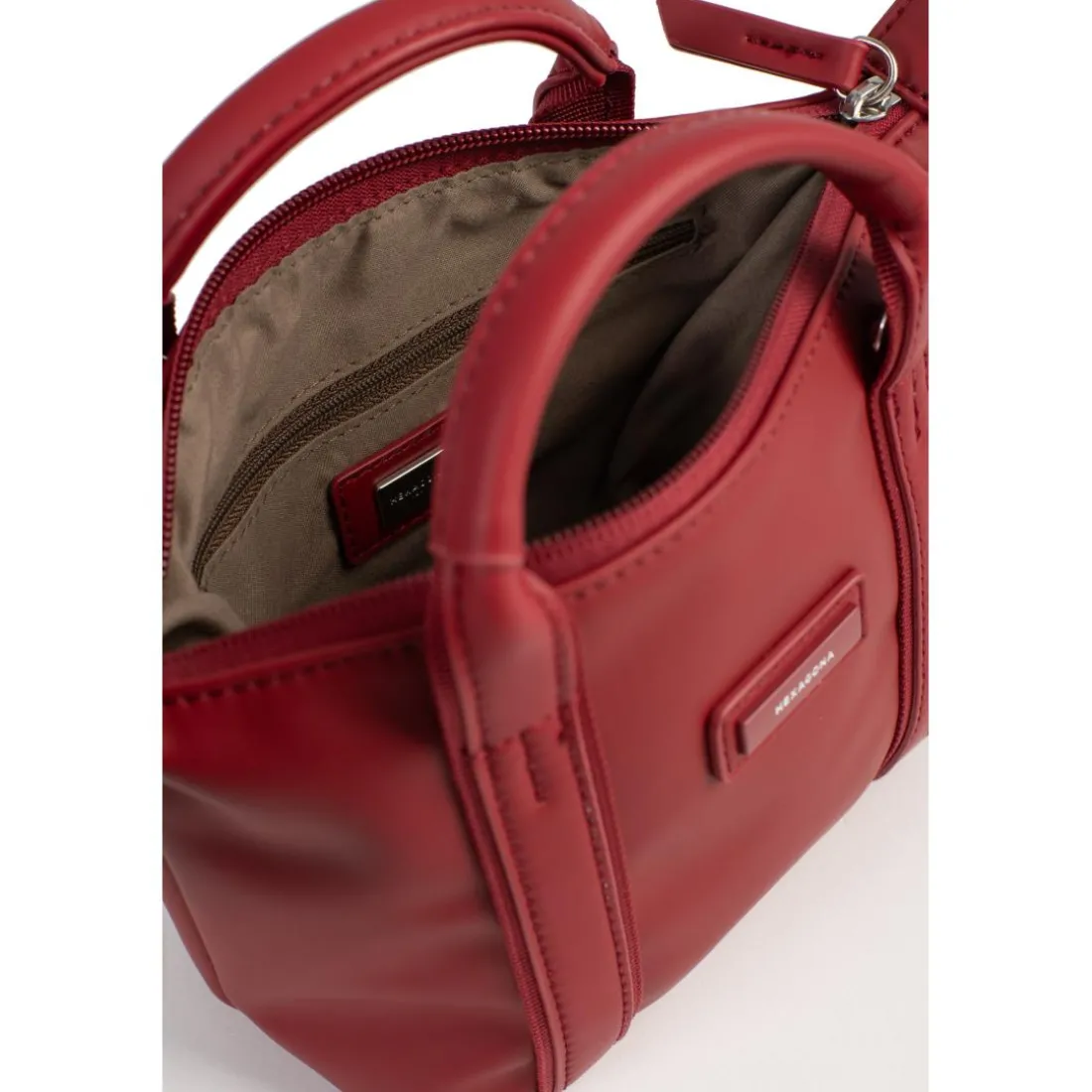 Sac cabas porté main TARA Rouge foncé Zoé Fleur