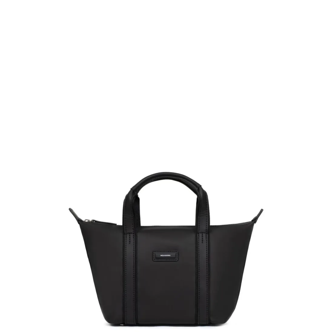 Sac cabas porté main TARA Noir Lila