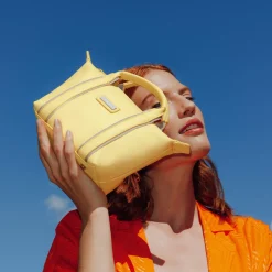Sac cabas porté main TARA Jaune Zoé Vale