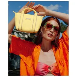 Sac cabas porté main TARA Jaune Zoé Vale