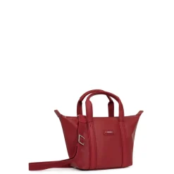 Sac cabas porté main TARA Rouge foncé Dina