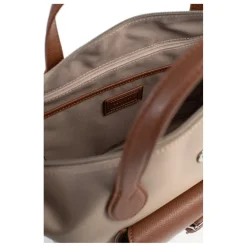 Sac cabas porté épaule - Moyen KIANA Taupe/Marron Vale
