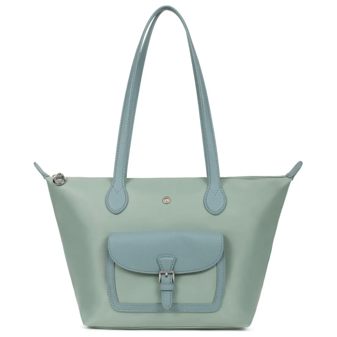 Sac cabas porté épaule - Moyen KIANA Menthe Lina