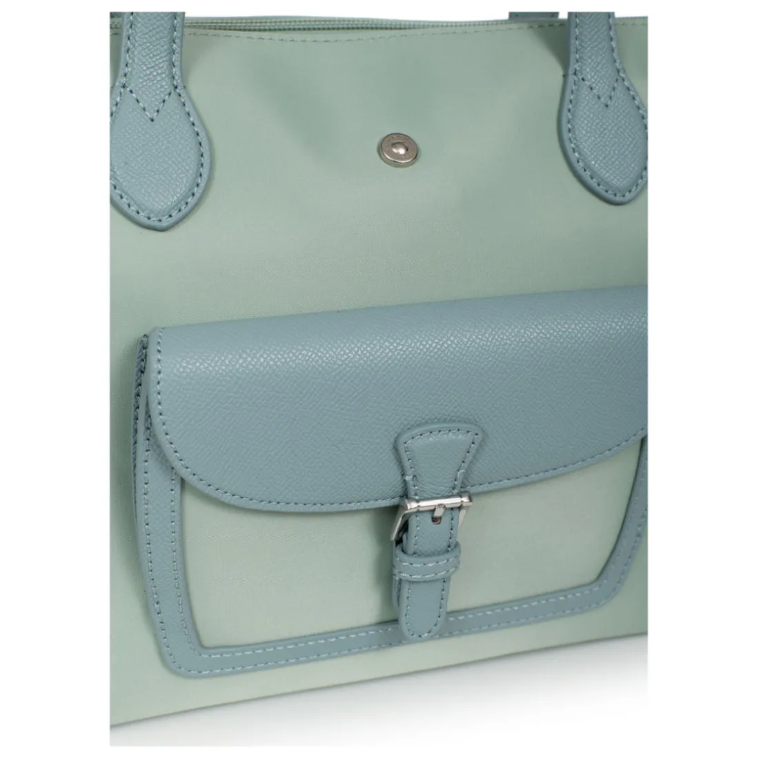 Sac cabas porté épaule - Moyen KIANA Menthe Lina